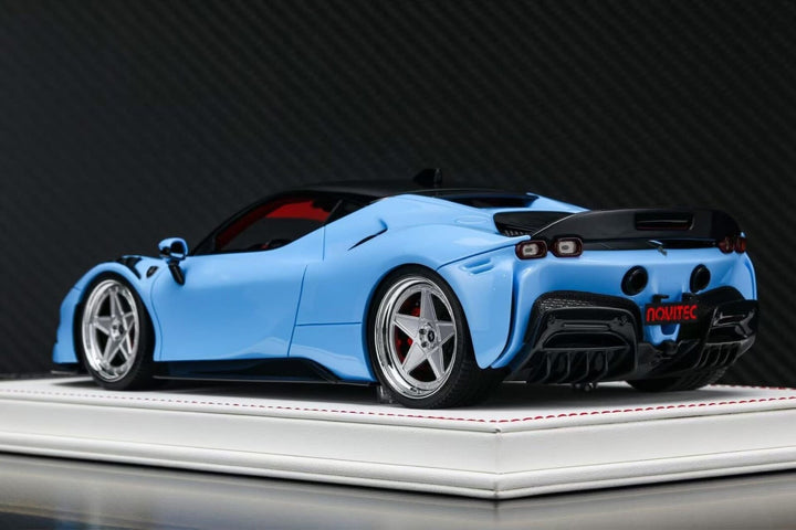 Ferrari SF90 Stradale NOVITEC (Baby Blue) [Davis & Giovanni] 1:18 scale