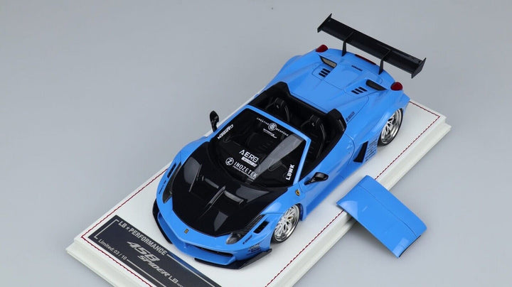 Ferrari 458 Spider GT LBWK (Blue) [Davis & Giovanni] 1/18 scale