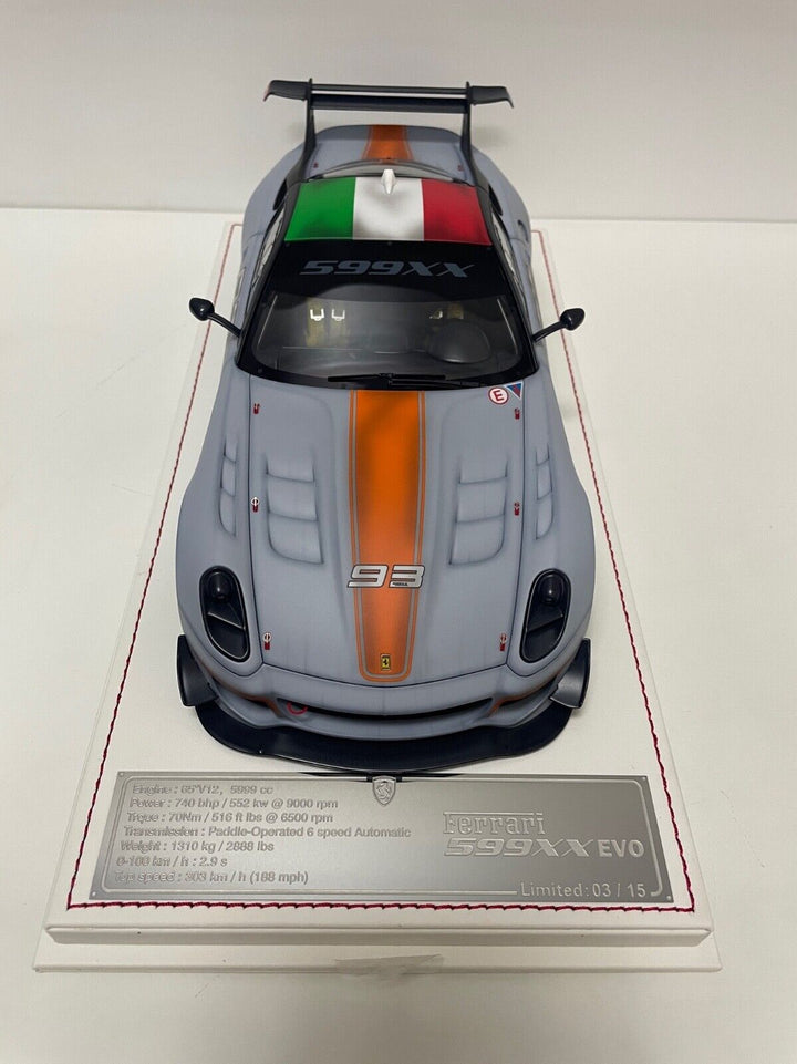 Ferrari 599XX Evo (Matt Dark Gray) [Davis & Giovanni] 1/18 scale