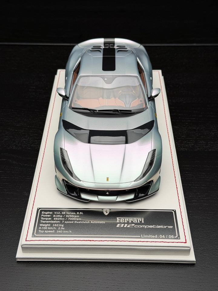 Ferrari 812 Competizione (Chameleon Silver) [Davis & Giovanni] 1:18 scale