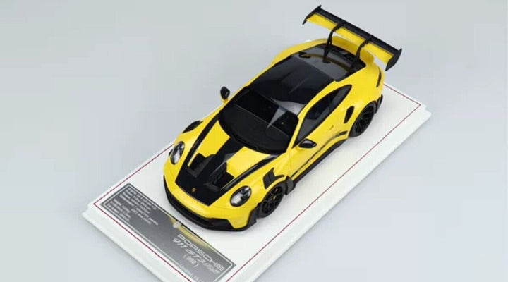 Porsche 911 GT3 RS (Yellow/ Carbon Fiber) [Davis & Giovanni] 1/18 scale