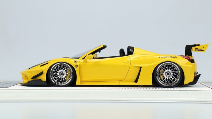 Ferrari 458 Spider GT LBWK (Yellow) [Davis & Giovanni] 1/18 scale