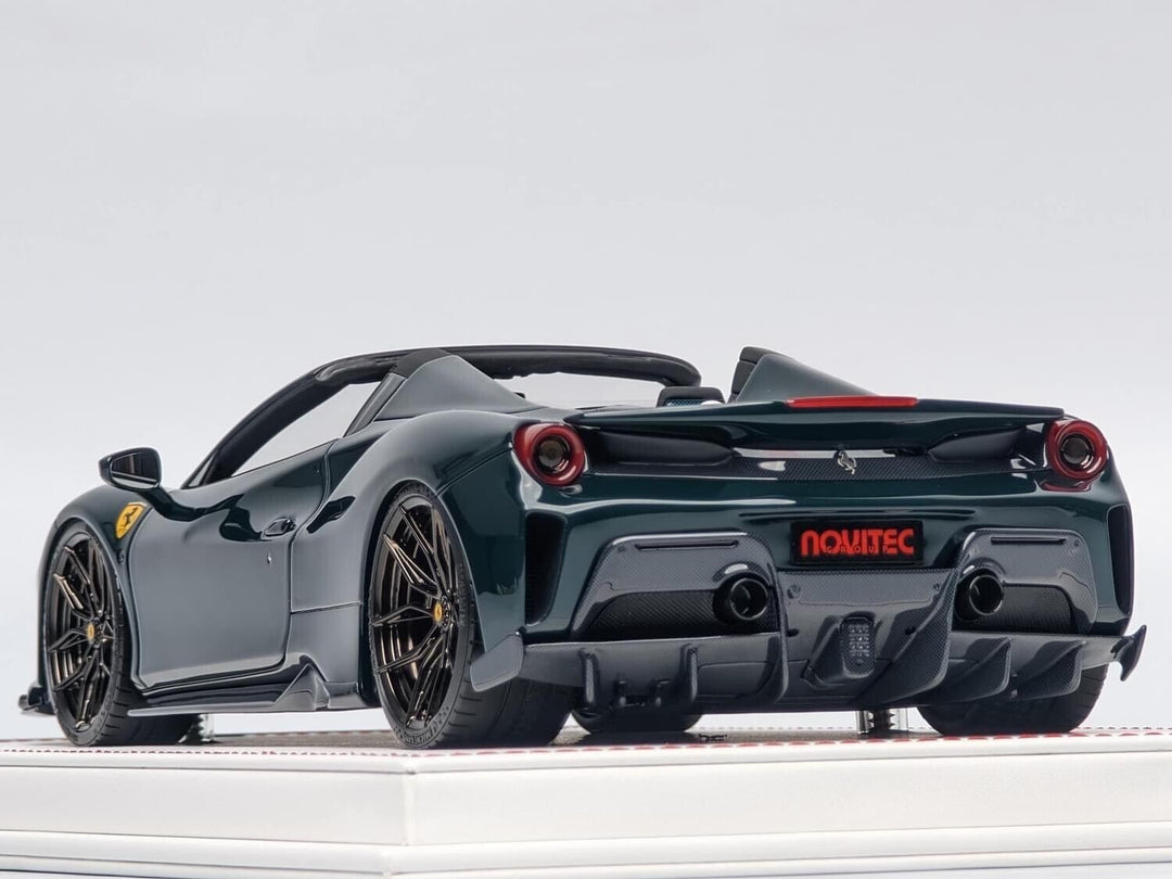 Ferrari 488 Pista Spider NOVITEC (Dark Green) [Davis & Giovanni] 1/18 scale