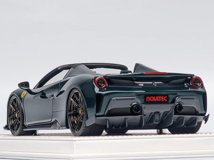 Ferrari 488 Pista Spider NOVITEC (Dark Green) [Davis & Giovanni] 1/18 scale