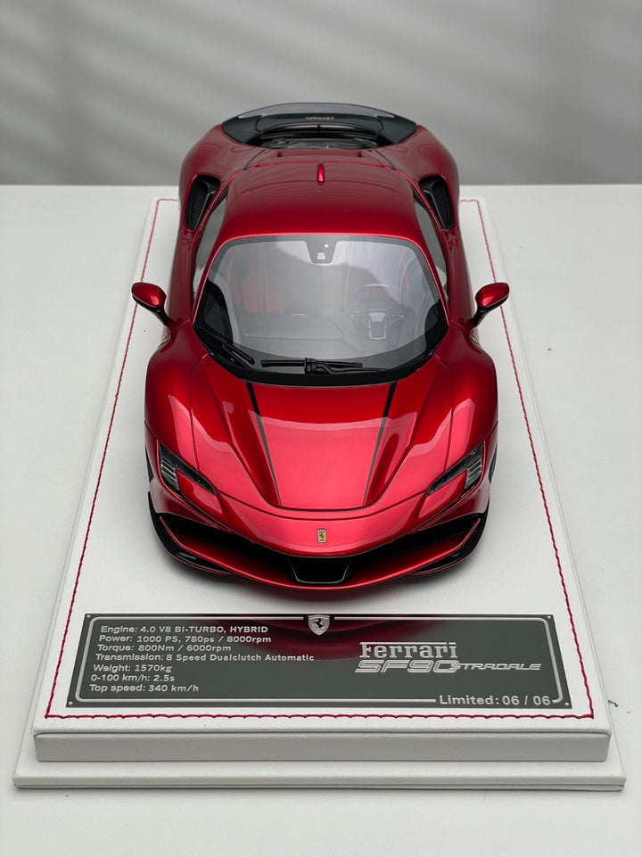 Ferrari SF90 Stradale (Candy Red) [Davis & Giovanni] 1/18 scale