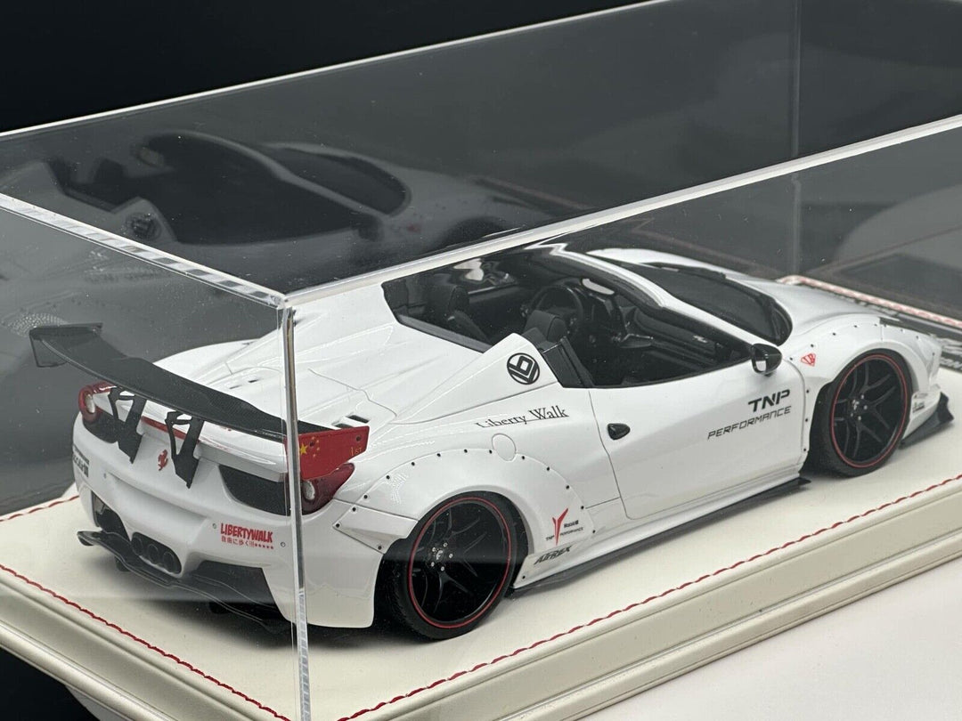 Ferrari 458 Spider LBWK (White) [Davis & Giovanni] 1:18 scale