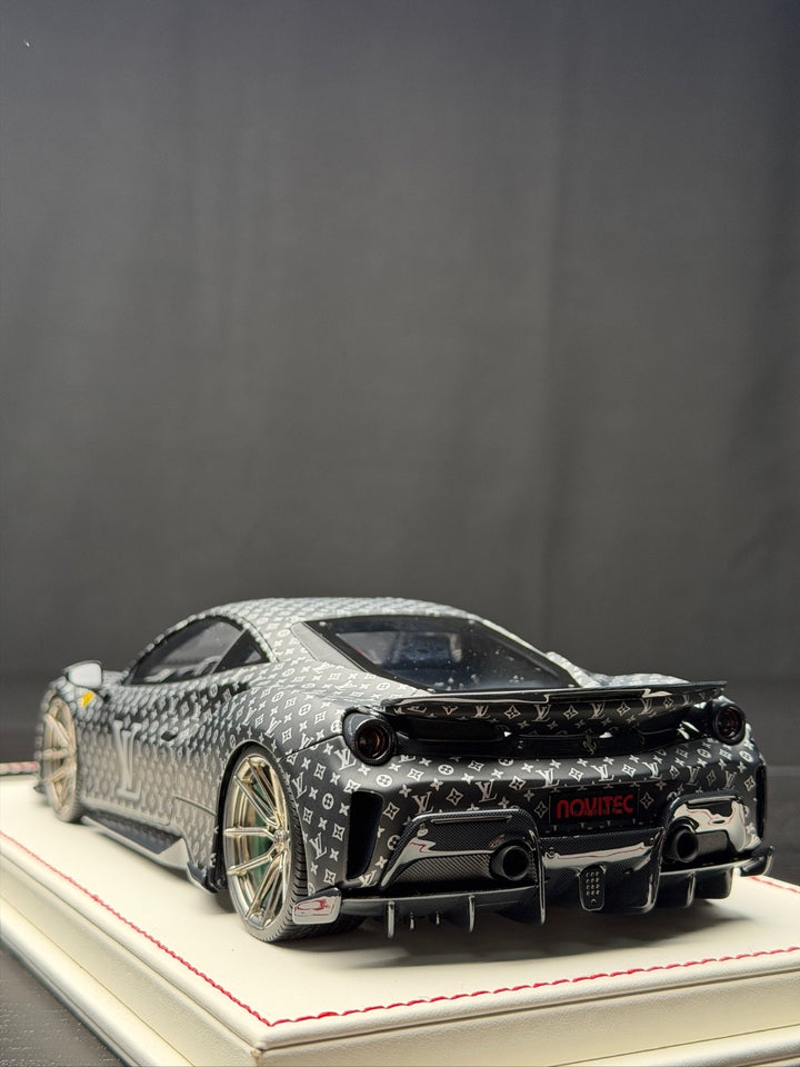 Ferrari 488 Pista NOVITEC (LV Monogram) [Davis & Giovanni] 1:18 scale - 1 OF 1