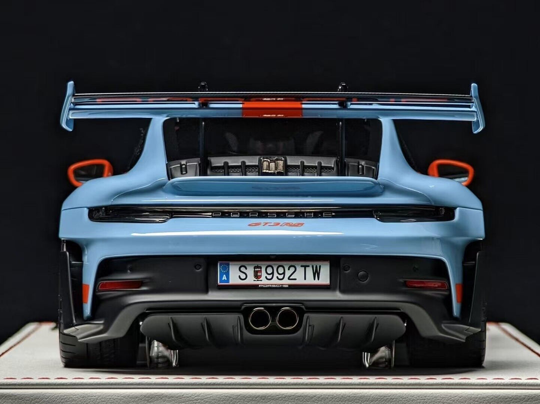 Porsche 911 GT3 RS (Blue /Carbon/ Orange) [Davis & Giovanni] 1/18 scale