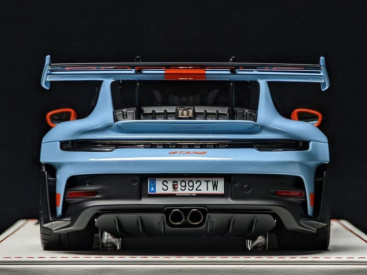 Porsche 911 GT3 RS (Blue /Carbon/ Orange) [Davis & Giovanni] 1/18 scale