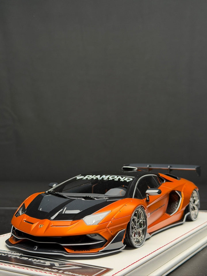 Lamborghini Aventador SVJ LBWK (Mat Chrome Orange) [Davis & Giovanni] 1:18 scale