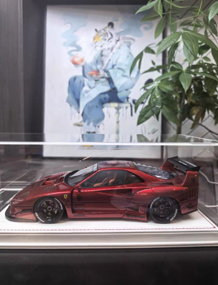 Ferrari F40 LBWK (Metallic Dark Red) [Davis & Giovanni] 1:18 scale