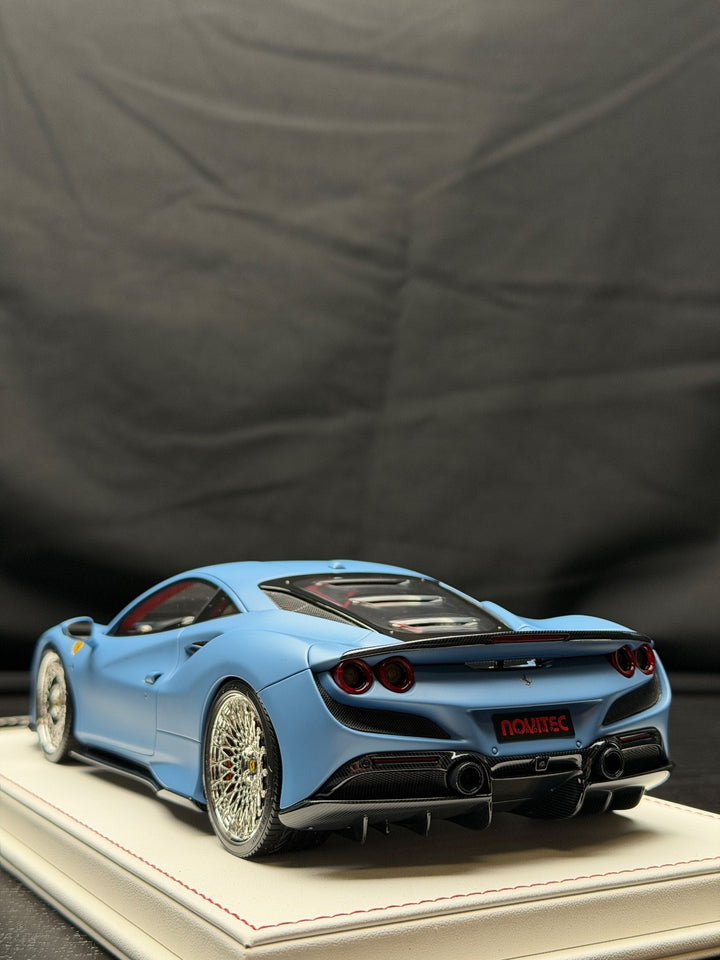 Ferrari F8 Tributo NOVITEC (Matte Blue) [Davis & Giovanni] 1:18 scale - 1 OF 1