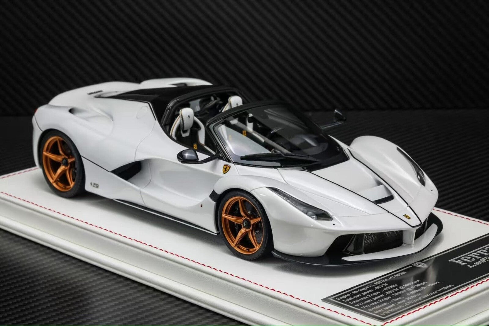 Palisades社　マペットショー　ロルフ　白タキシードフィギア プロモ用 Ferrari LaFerrari Aperta (White) [Davis & Giovanni] 1:18 scale