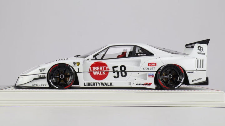Ferrari F40 Competizione LBWK (White LBWK Livery) [Davis & Giovanni] 1/18 scale