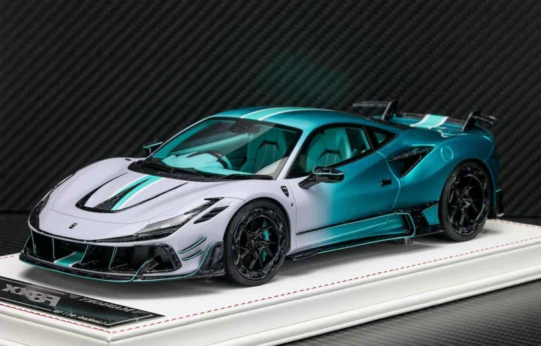 Ferrari F8XX Mansory (Gray/ Blue Fade) [Davis & Giovanni] 1:18 scale