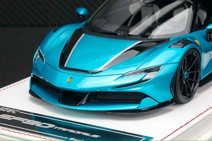 Ferrari SF90 Stradale NOVITEC (Metallic Blue) [Davis & Giovanni] 1:18 scale