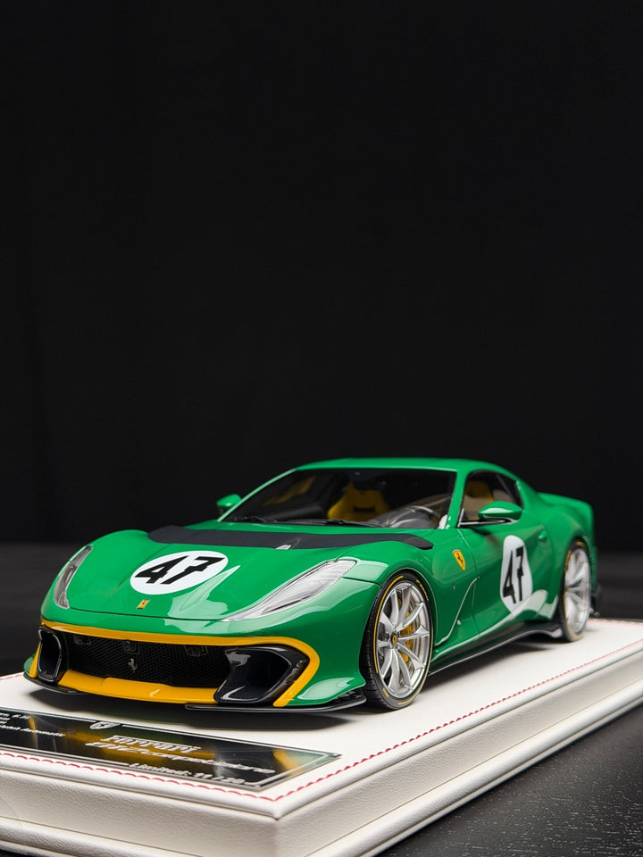 Ferrari 812 Competizione (BP Green #47) [Davis & Giovanni] 1:18 scale