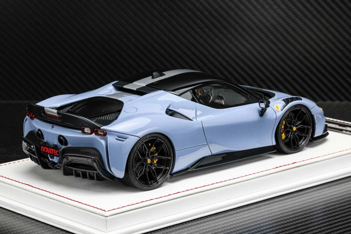 Ferrari SF90 Stradale NOVITEC (Blue) [Davis & Giovanni] 1/18 scale