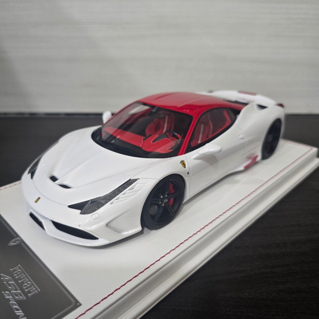 Ferrari 458 Speciale (White/ Red) [Davis & Giovanni] 1:18 scale