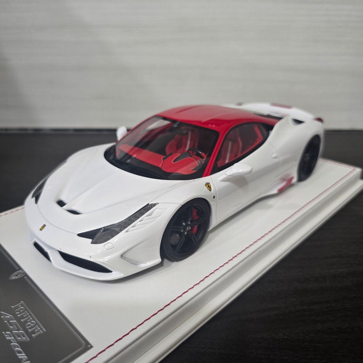 Ferrari 458 Speciale (White/ Red) [Davis & Giovanni] 1:18 scale