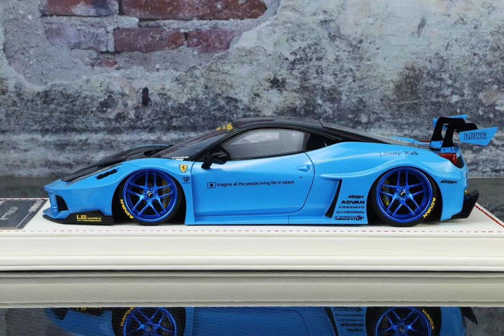 Ferrari 458 GT LBWK (Blue) [Davis & Giovanni] 1/18 scale
