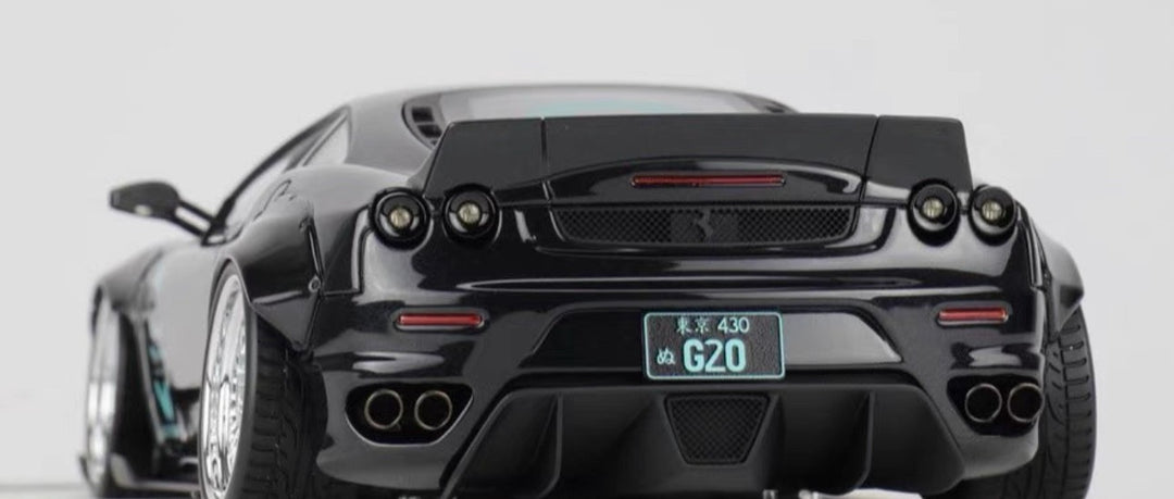 Ferrari F430 LBWK (Black) [Davis & Giovanni] 1/18 scale