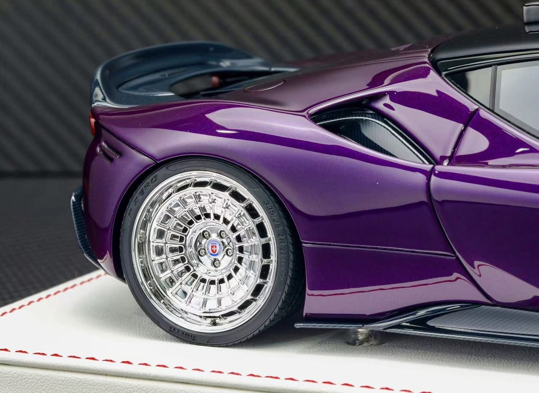 Ferrari SF90 Stradale NOVITEC (Metallic Purple) [Davis & Giovanni] 1:18 scale