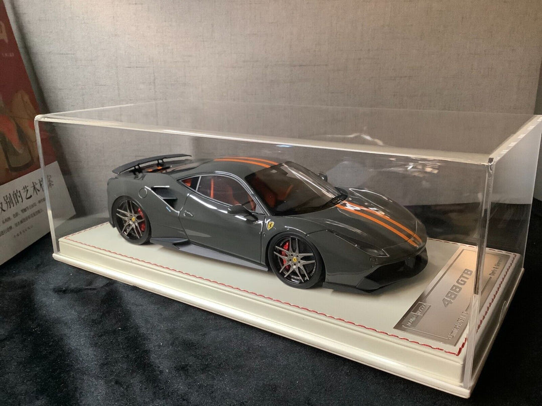 Ferrari 488 GTB NOVITEC (Grey) [Davis & Giovanni] 1/18 scale 1 of 1