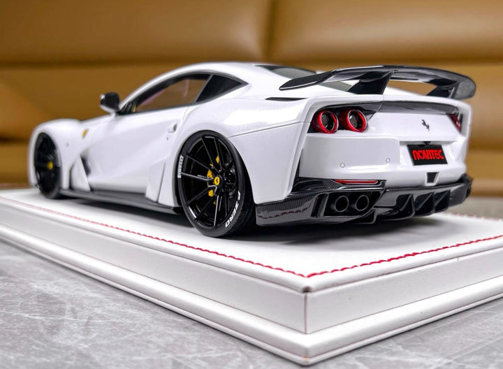 Ferrari 812 N-LARGO NOVITEC (White/ Purple int.) [Davis & Giovanni] 1:18 scale