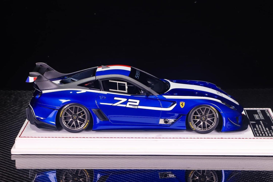 Ferrari 599XX EVO (Blue/White 72, France) [Davis & Giovanni] 1/18 scale