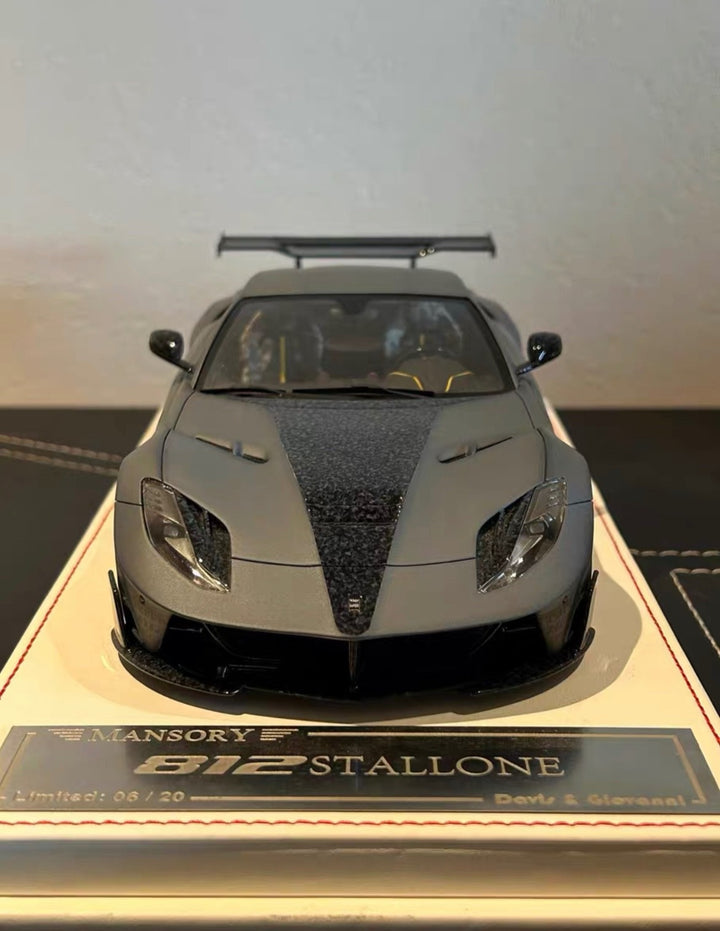 Ferrari 812 Stallone Mansory (Matte Dark Gray) [Davis & Giovanni] 1:18 scale