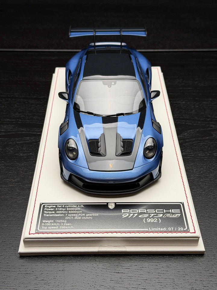 Porsche 911 GT3 RS (Metallic Blue) [Davis & Giovanni] 1:18 scale