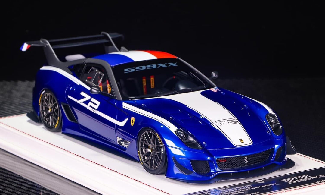 Ferrari 599XX EVO (Blue/White 72, France) [Davis & Giovanni] 1/18 scale