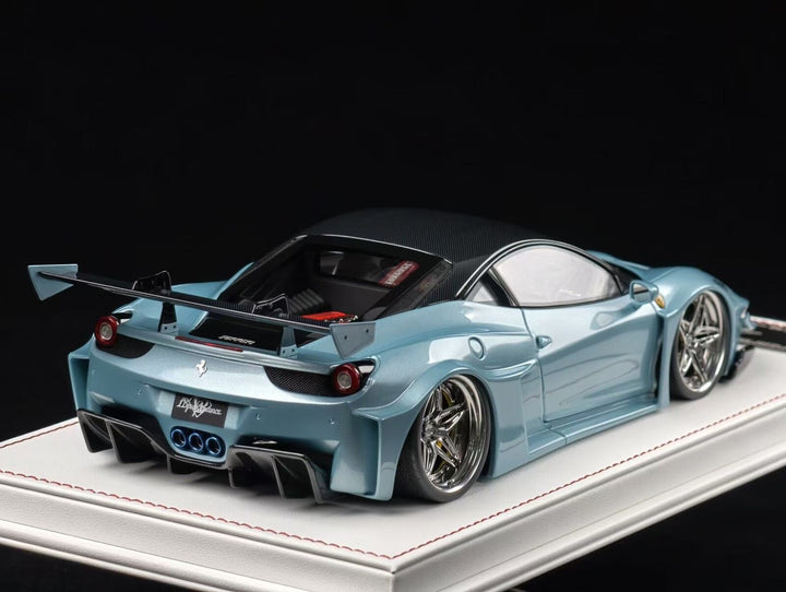Ferrari 458 GT LBWK (Ice Blue) [Davis & Giovanni] 1:18 scale