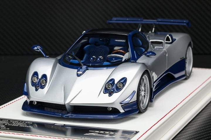 Pagani Zonda F (Silver/ Blue) [Davis & Giovanni] 1:18 scale