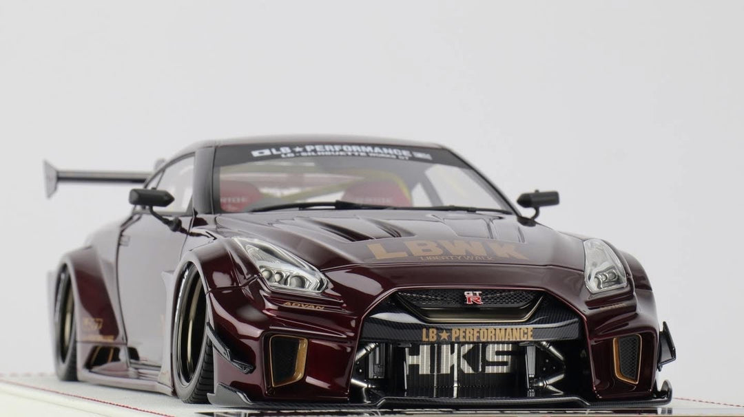 Nissan R35 GT-RR LBWK (Wine Red) [Davis & Giovanni] 1/18 scale