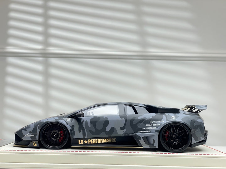 Lamborghini Murcielago LBWK (Matte Dark Gray Camo) [Davis & Giovanni] 1:18 scale
