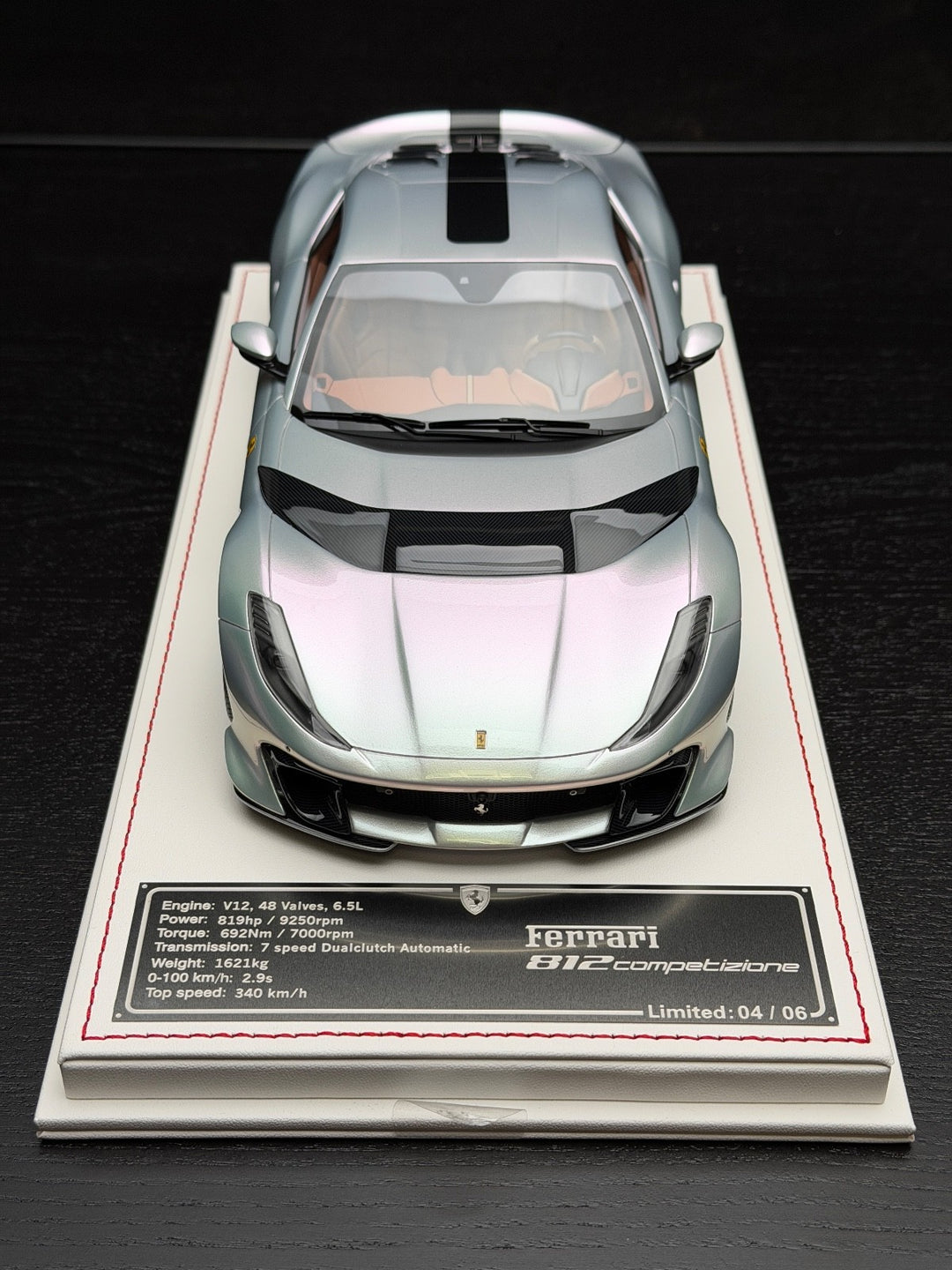 Ferrari 812 Competizione (Fantasy Silver) [Davis & Giovanni] 1:18 scale