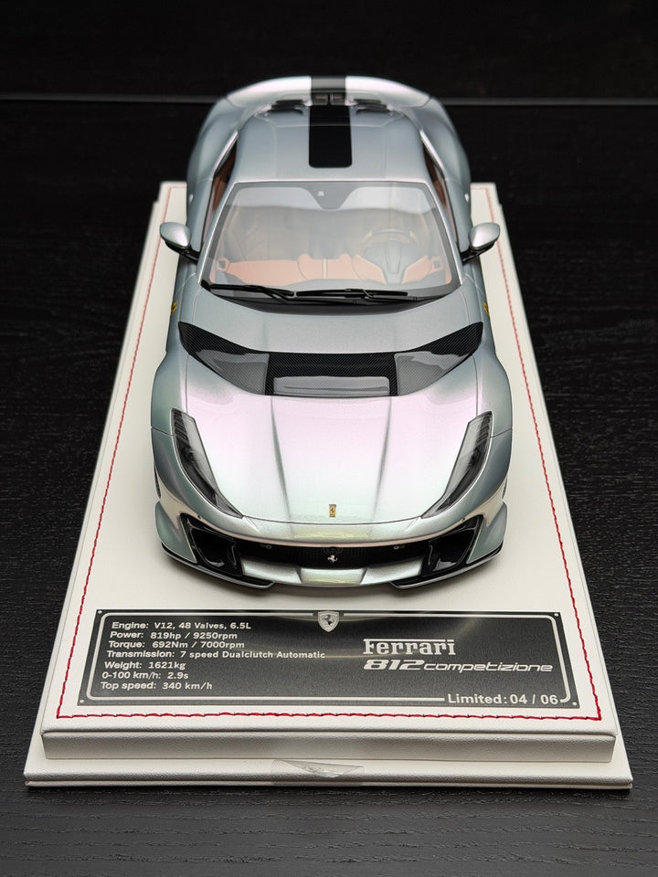 Ferrari 812 Competizione (Fantasy Silver) [Davis & Giovanni] 1:18 scale