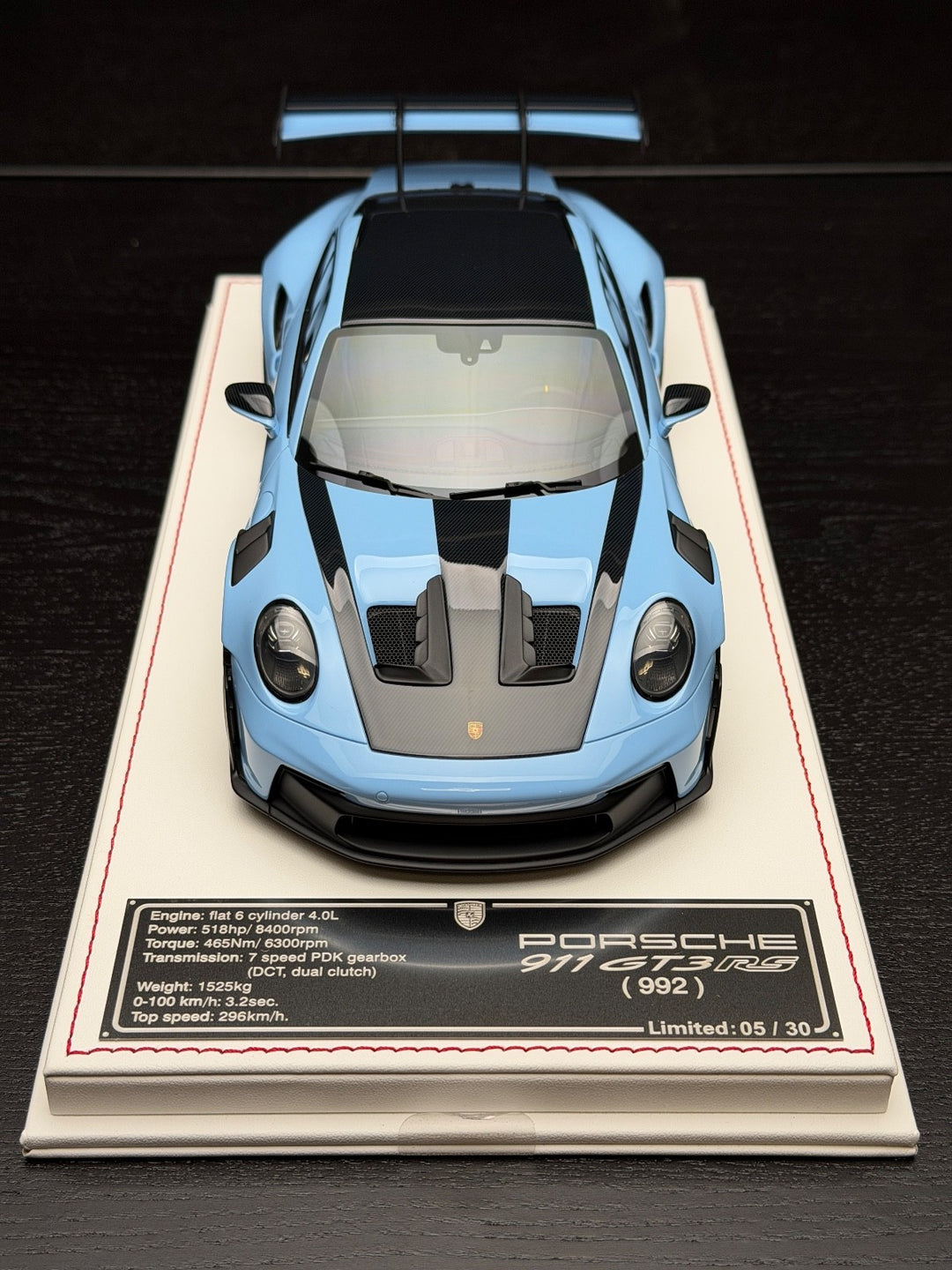 Porsche 911 GT3 RS (Baby Blue) [Davis & Giovanni] 1:18 scale