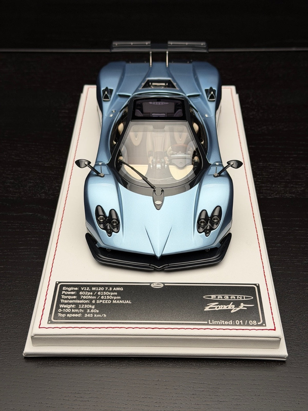 Pagani Zonda F (Ice Blue) [Davis & Giovanni] 1:18 scale