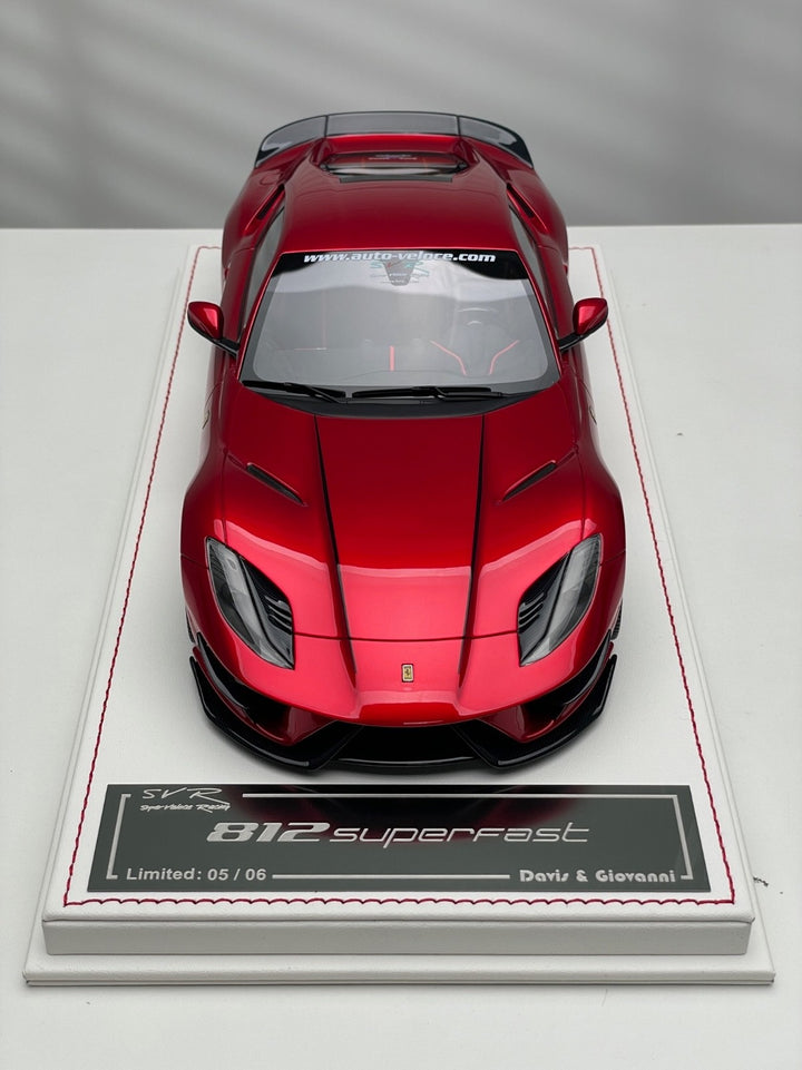 Ferrari 812 Superfast SVR (Candy Red) [Davis & Giovanni] 1/18 scale