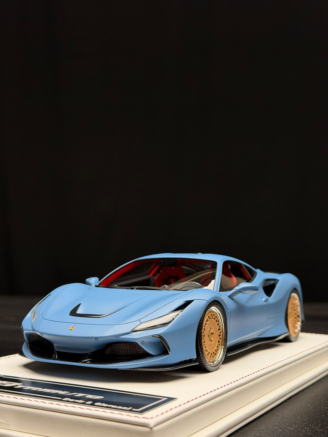 Ferrari F8 Tributo (Matte Blue) [Davis & Giovanni] 1:18 scale