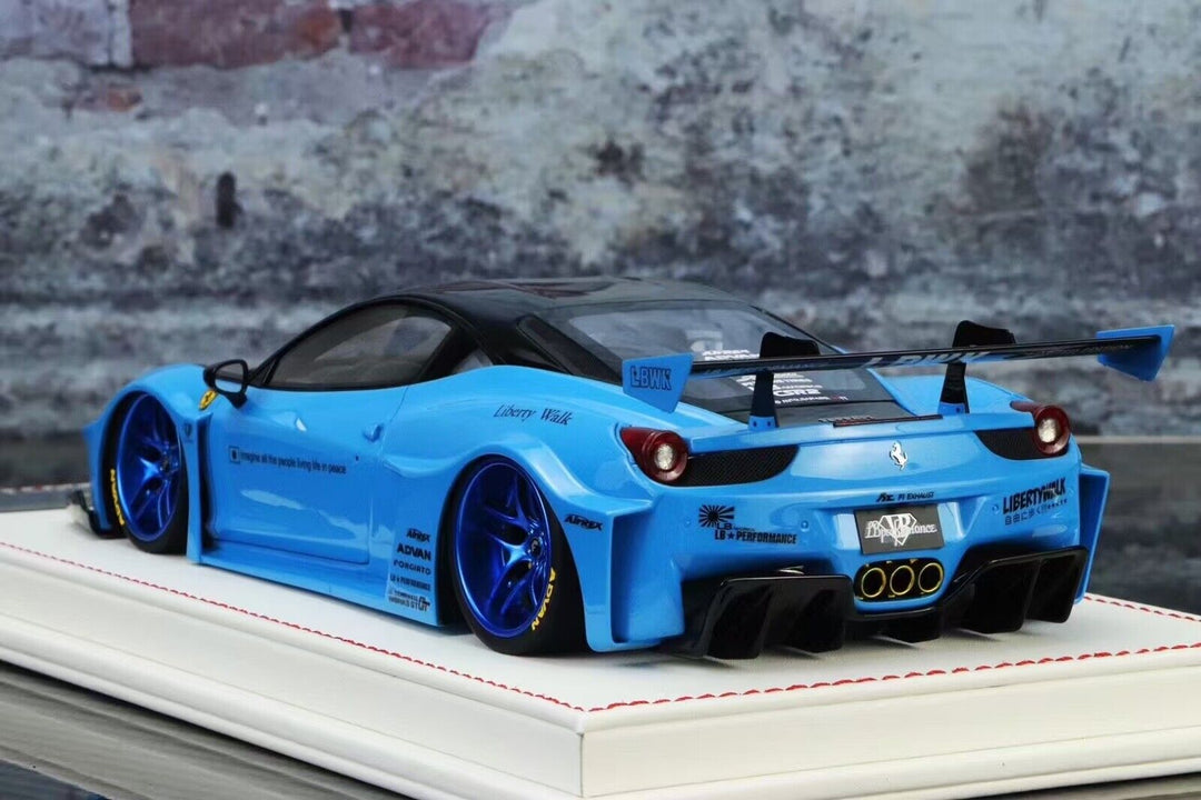 Ferrari 458 GT LBWK (Blue) [Davis & Giovanni] 1/18 scale