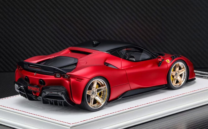 Ferrari SF90 Stradale NOVITEC (Matte Chrome Red) [Davis & Giovanni] 1:18 scale