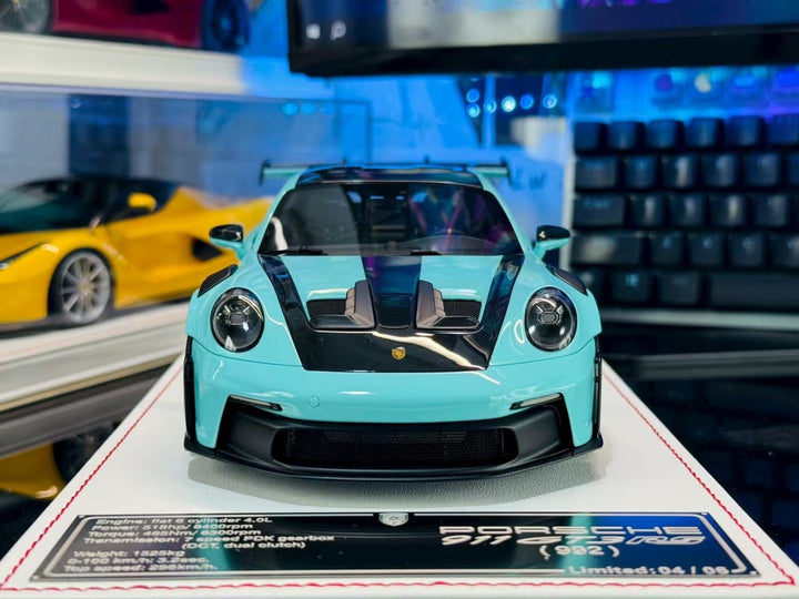 Porsche 911 GT3 RS (Tiff Blue) [Davis & Giovanni] 1/18 scale