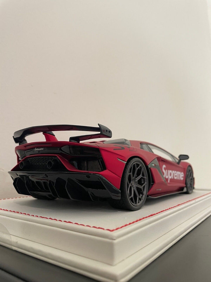 Lamborghini Aventador SVJ (Red Supreme) [Davis & Giovanni] 1/18 scale
