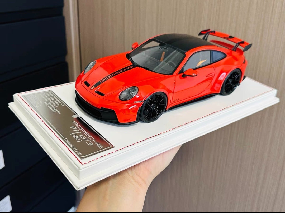 Porsche 911 GT3 (Red/ Black stripe) [Davis & Giovanni] 1/18 scale