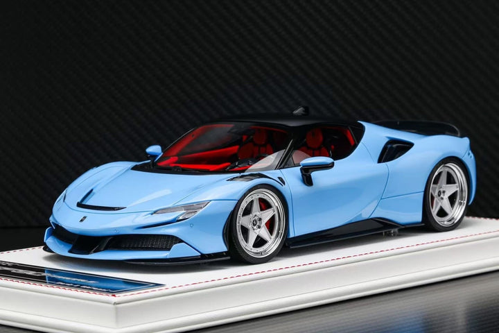 Ferrari SF90 Stradale NOVITEC (Baby Blue) [Davis & Giovanni] 1:18 scale