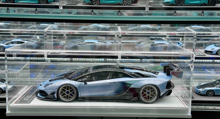 Lamborghini Aventador SVJ LBWK (Metallic Blue) [Davis & Giovanni] 1/18 scale